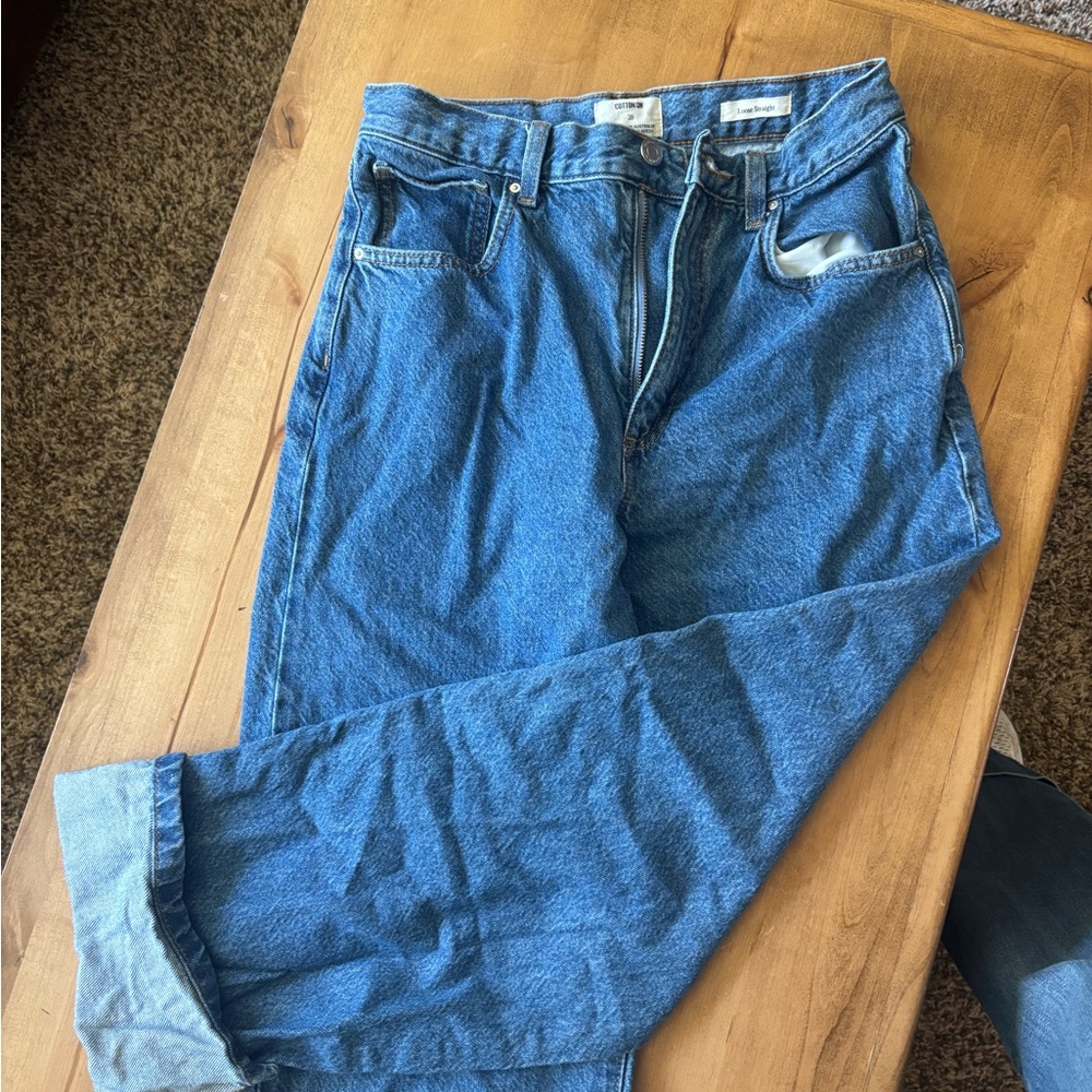 Cotton On Relaxed Fit Blue Jeans